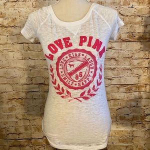 Lightly Worn VS Pink t-shirt xs